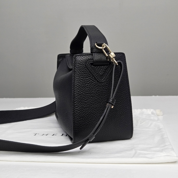 EXCELLENT THE HORSE CLEMENTINE BAG - BLACK PEBBLED LEATHER - Picture 9 of 12